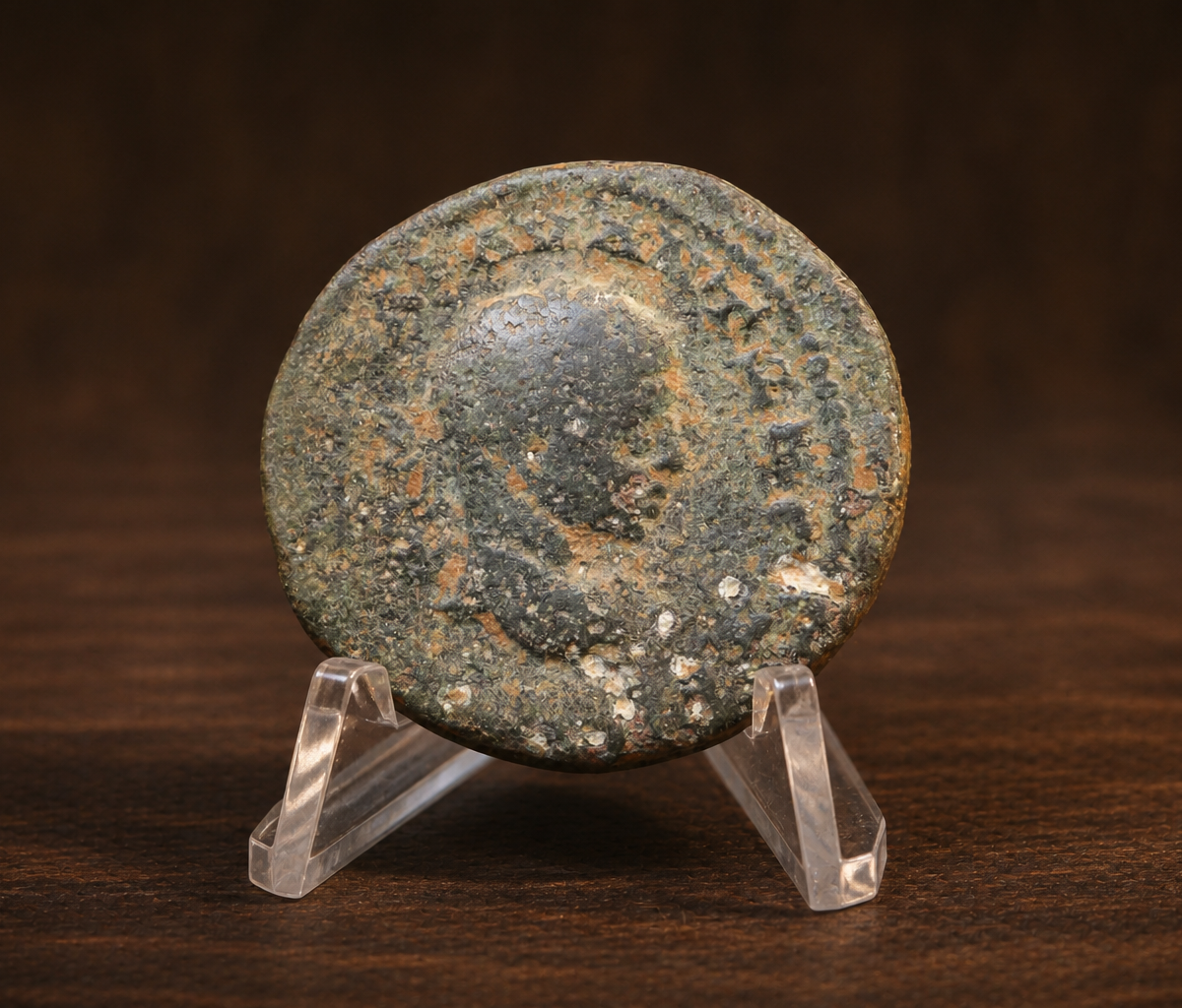 Moeda Romana Provincial de Diadumeniano como César, Antioquia (217–218 d.C.)