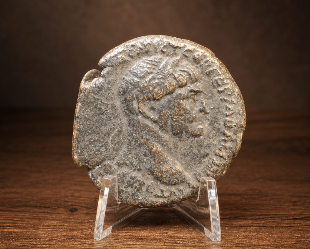 Moeda Romana Provincial de Trajano, Beroia, Ano 8 (c. 116–117 d.C.)