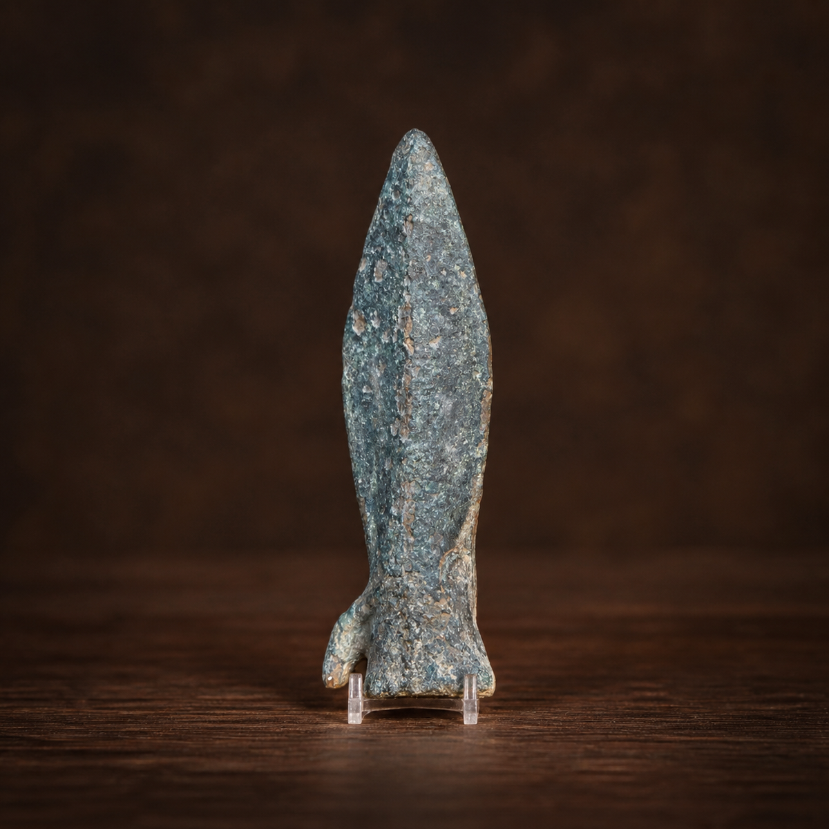 Artefato Antigo — Ponta de Flecha Macedônica Farpada de Bronze (c. 350 a 300 a.C.)