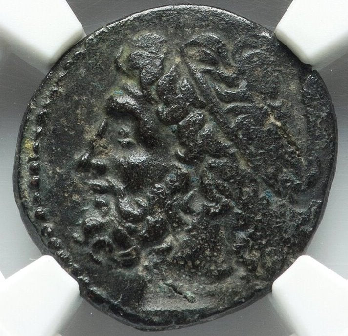 Moeda Grega de Siracusa com Poseidon. Hieron II (ca. 275-215 aC) Pose – imagem 1