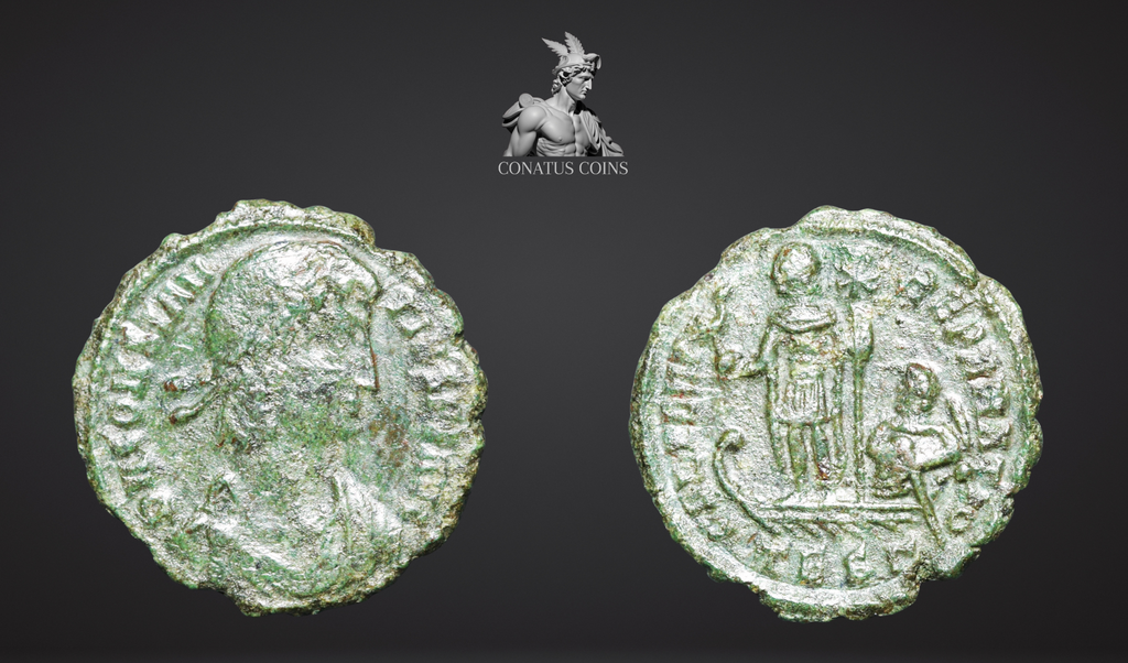 Moeda Romana Escassa de Constantius II (337–361 d.C.) – imagem 2