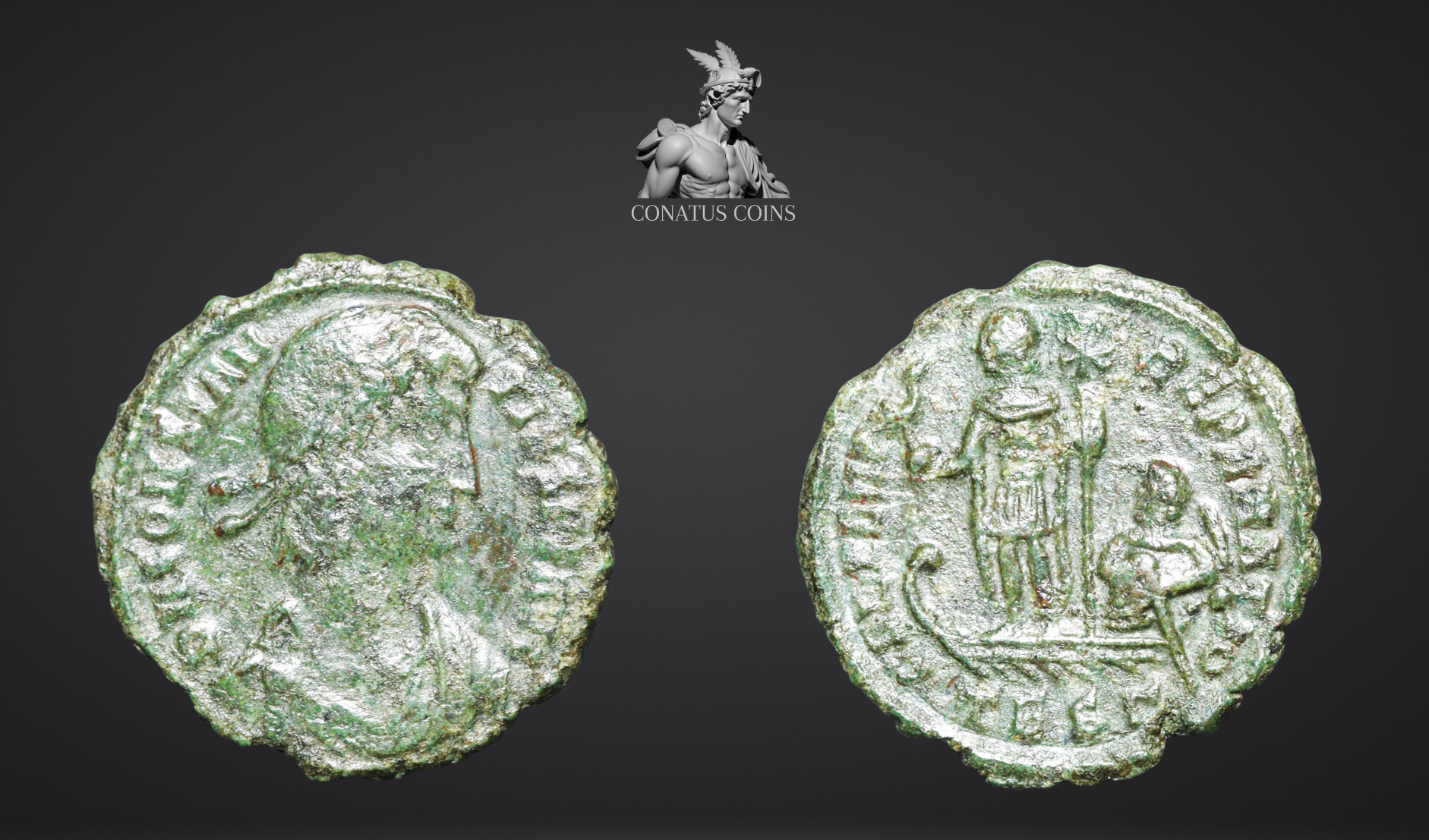 Moeda Romana Escassa de Constantius II (337–361 d.C.) – imagem 2