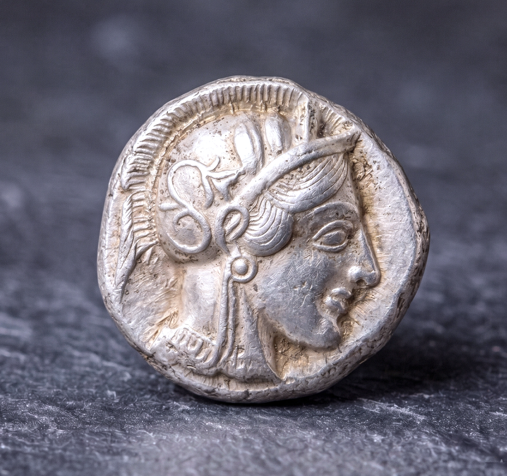 Moeda Grega Tetradracma de Atenas, Ática ca. 454-404 aC – imagem 1