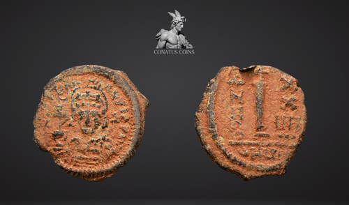 Moeda Bizantina Decanummium de Justinian I (527-565 dC) – imagem 1