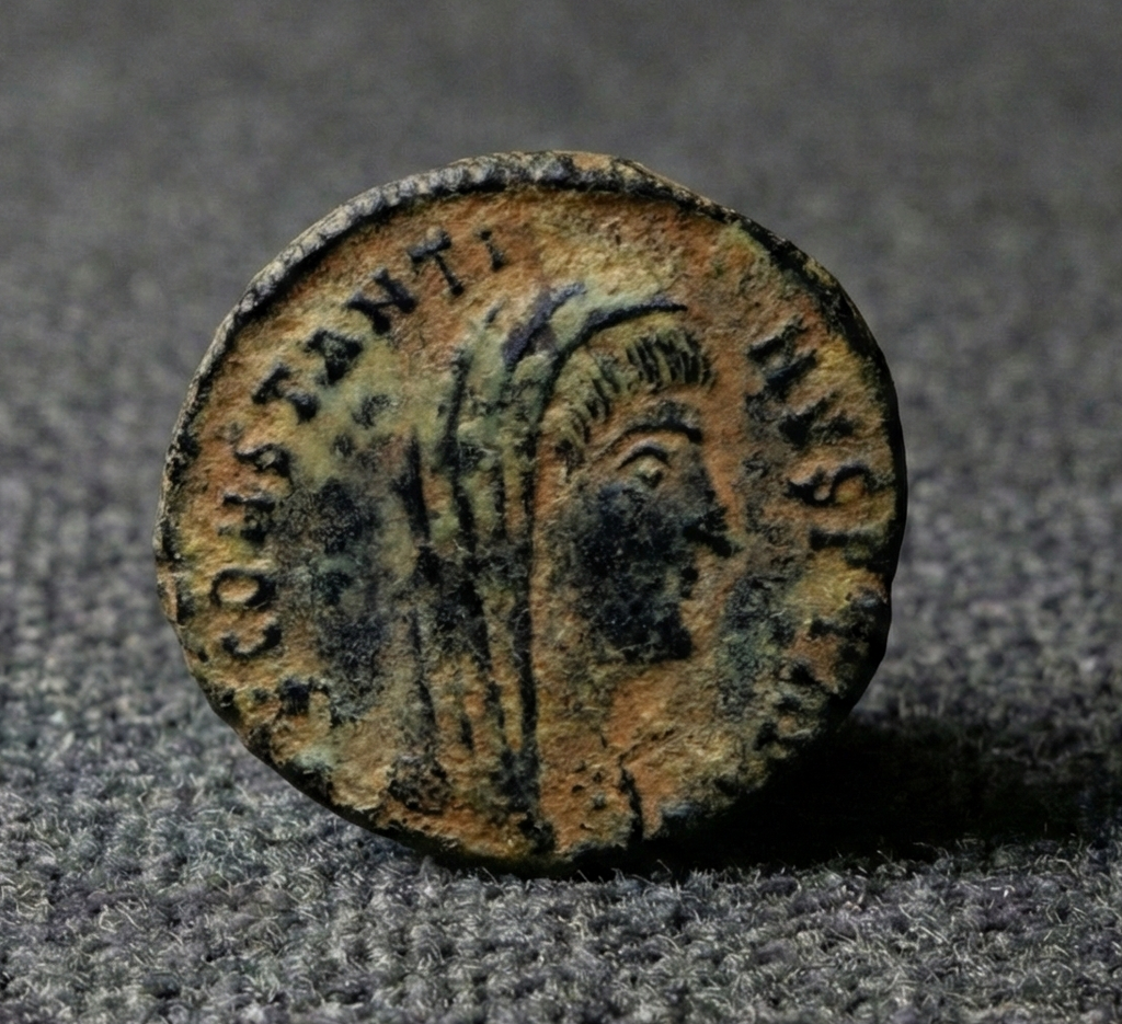 Moeda Romana Numus de Divus Constantino I o Grande (306–337) – imagem 2