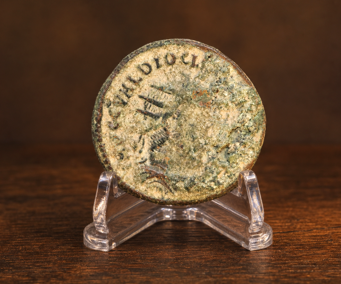 Moeda Romana Radiado de Diocleciano, Heracleia (295 a 298 d.C.) – imagem 2