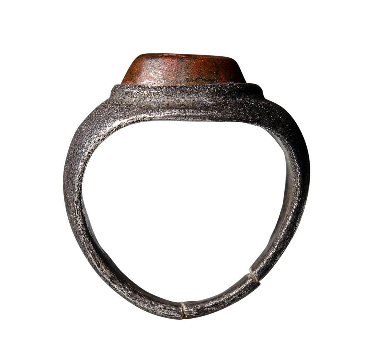 Raro Anel de prata romano com jaspe (200-300 dC) – imagem 2