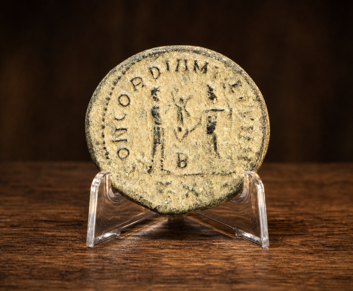 Moeda Romana Antoniniano de Diocleciano, Siscia (293–295 d.C.) – imagem 2