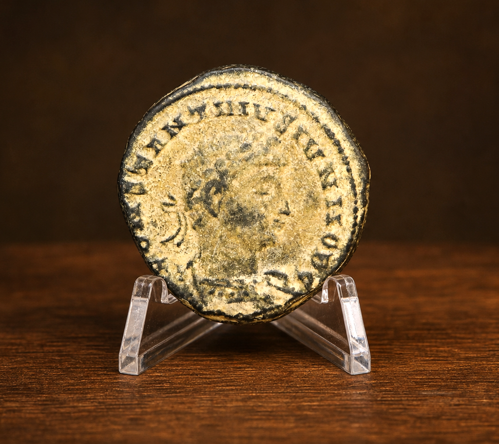 Moeda Romana Fólis Reduzido de Constantino II, Alexandria (330 a 335 d.C.) – imagem 1