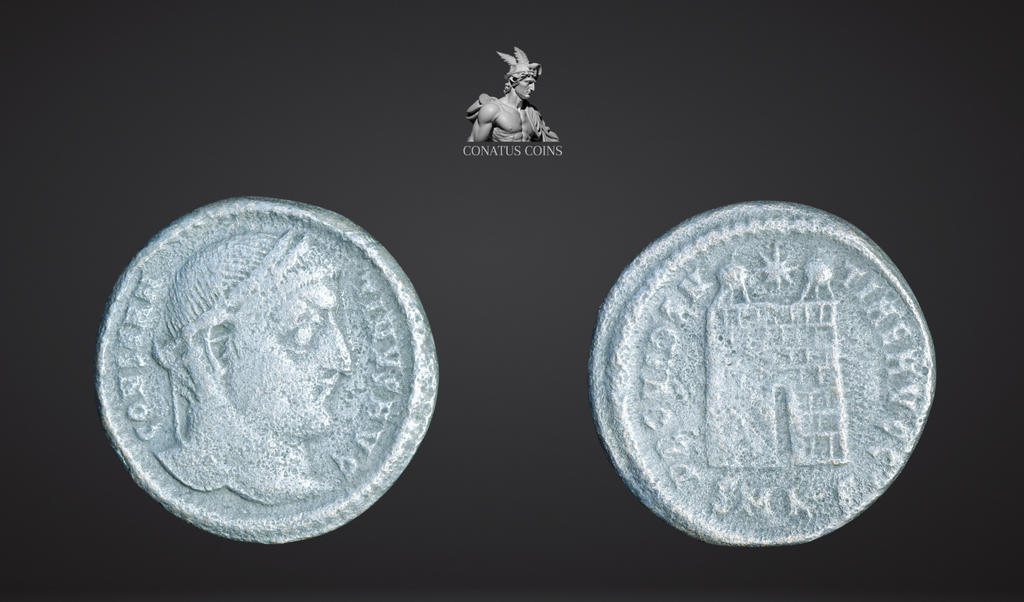 Moeda Romana Follis de Constantino o Grande (307-337 dC) – imagem 3