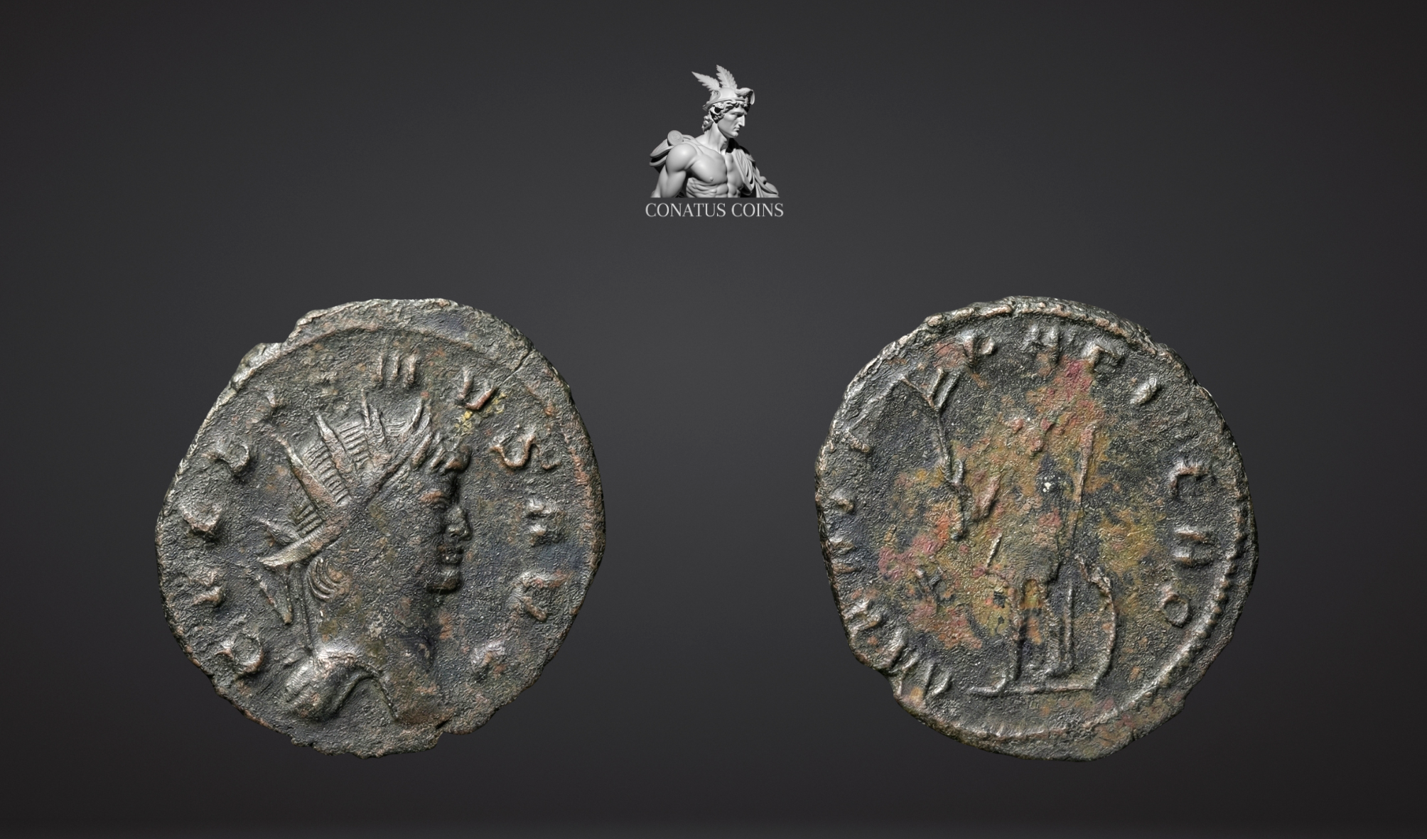 Moeda Romana Antoninian de Gallienus (Publius Licinius Egnatius Gallienus) (253-268 d.C.) – imagem 3