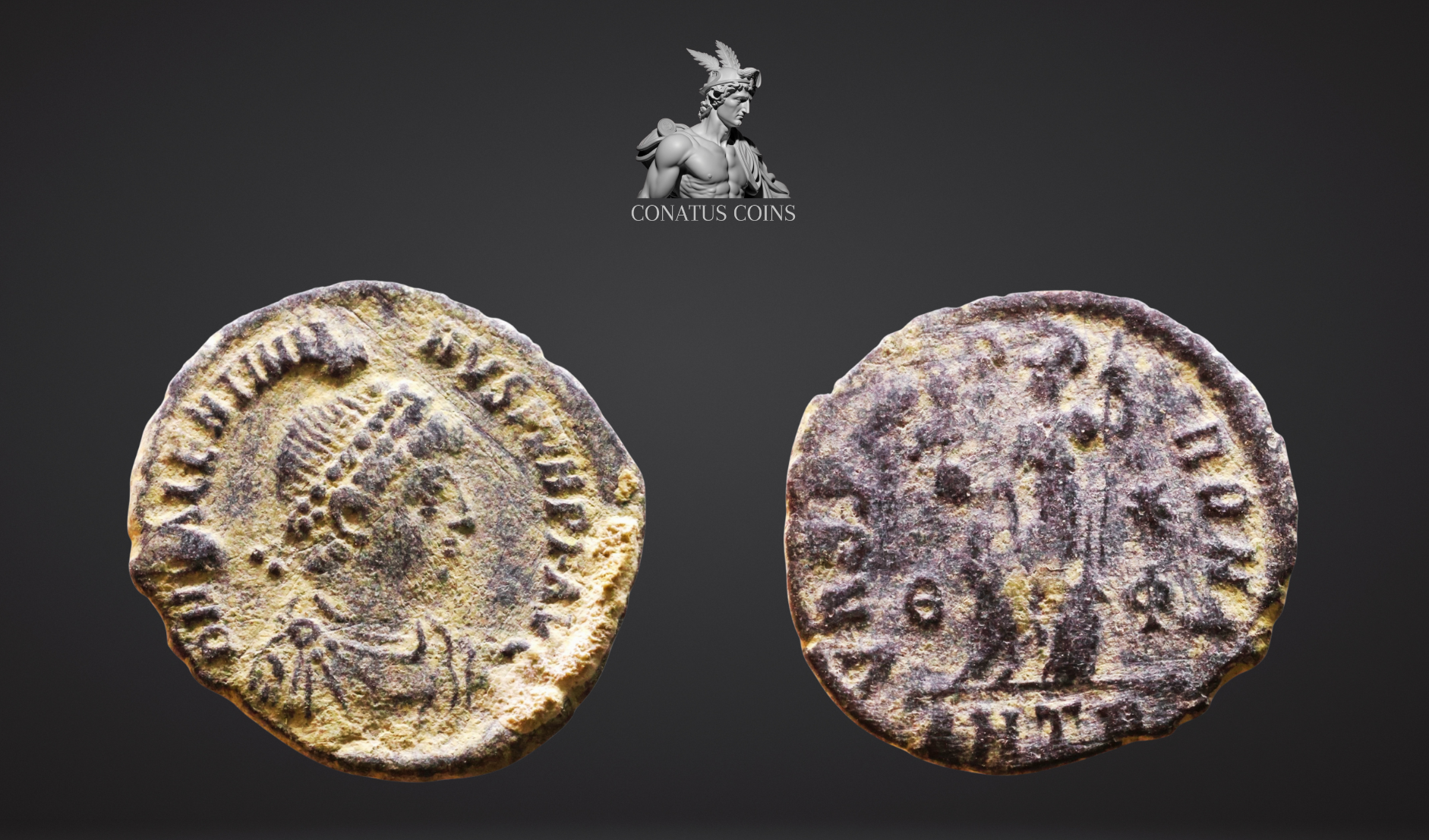 Moeda Romana de Valentiniano II (375-392 dC) – imagem 1