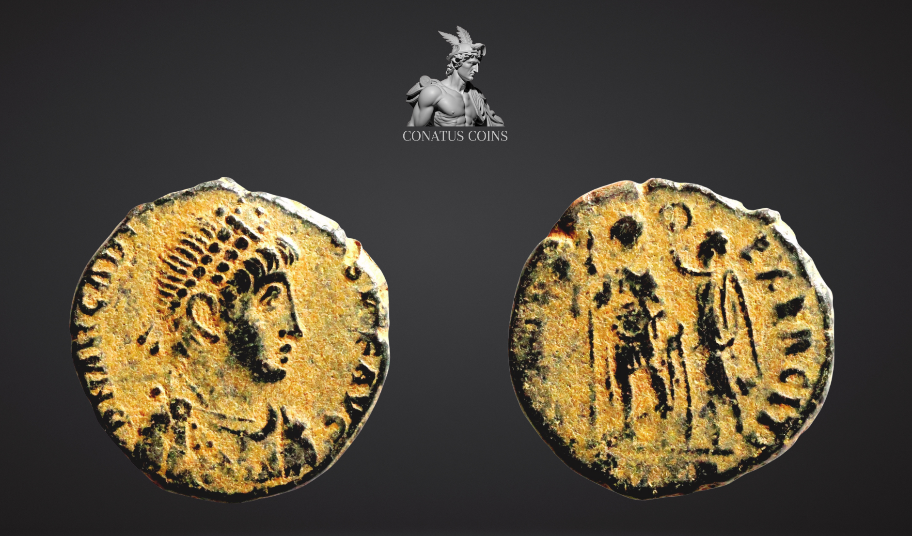 Moeda Romana de Arcadius (383–408 dC) – imagem 1