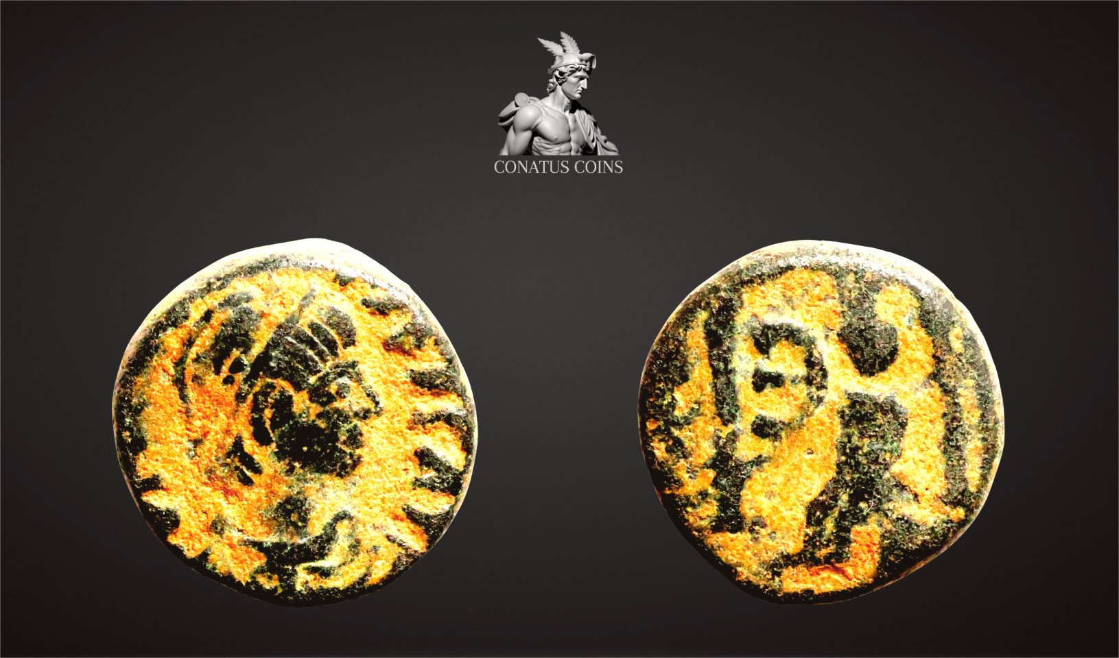 Moeda Bizantina de Justinus I (518–527 dC) – imagem 1