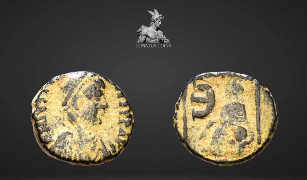Moeda Bizantina de Justiniano I (527-565 dC) – imagem 1