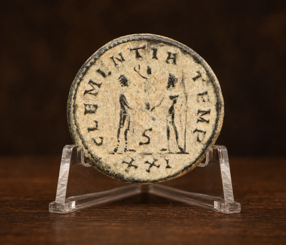 Moeda Romana Aureliano de Numeriano, Cízico (283–284 d.C.) – imagem 2