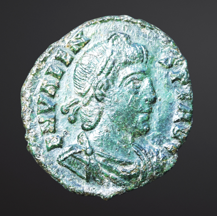 Moeda Romana de Valens (364–378 dC) – imagem 1