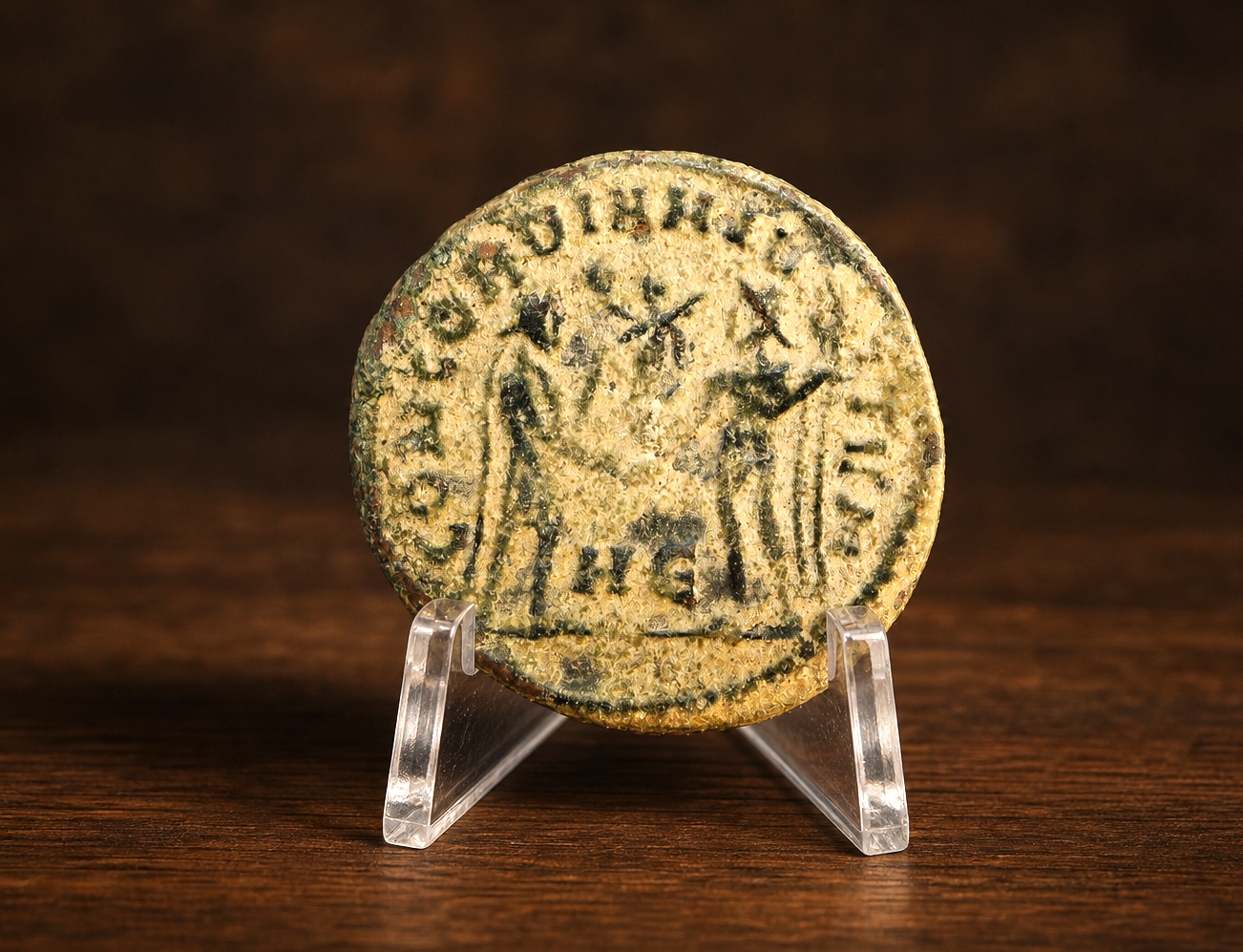 Moeda Romana Radiado de Diocleciano, Heracleia (295 a 298 d.C.) – imagem 1