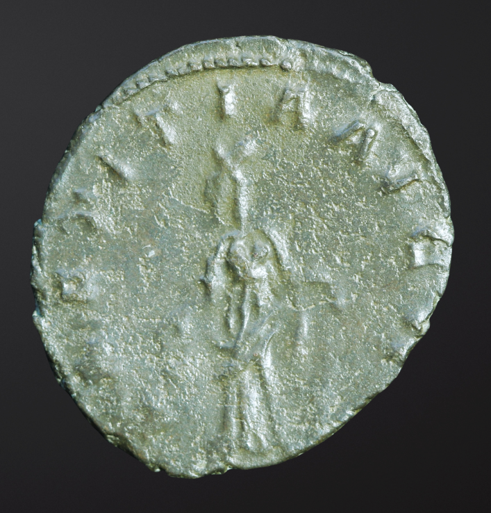 Moeda Romana Antoninian de Tetricus I (271-274 dC) – imagem 3