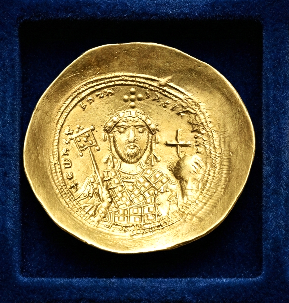 Moeda Bizantina de Constantine IX Monomachus (1042–1055) – imagem 1