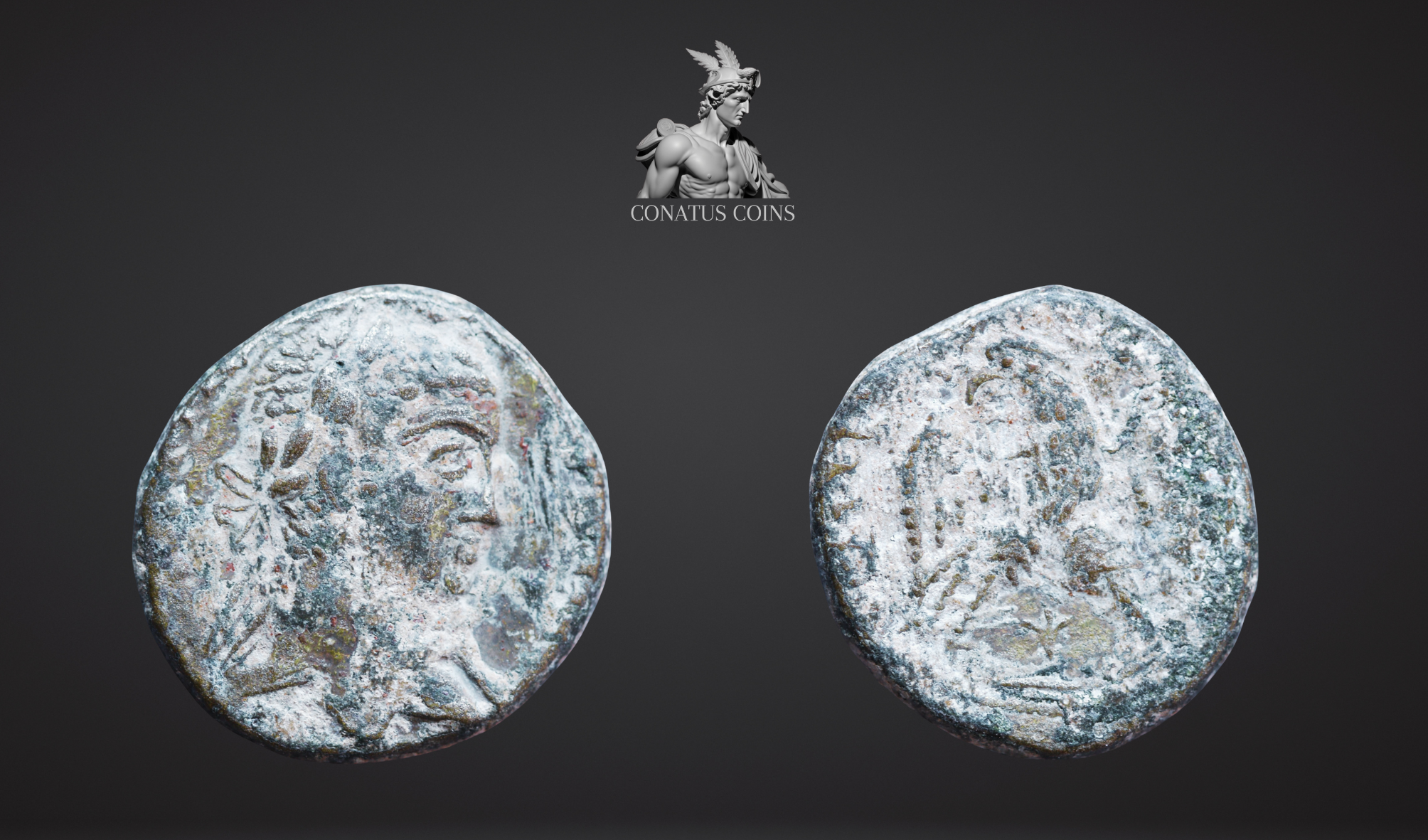 Moeda Romana Provincial de Elagabalus (219 dC) – imagem 1