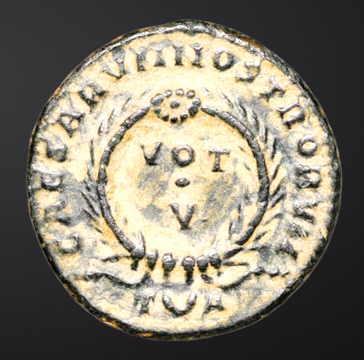 Moeda Romana Escassa de Crispus (317-326 dC) – imagem 2