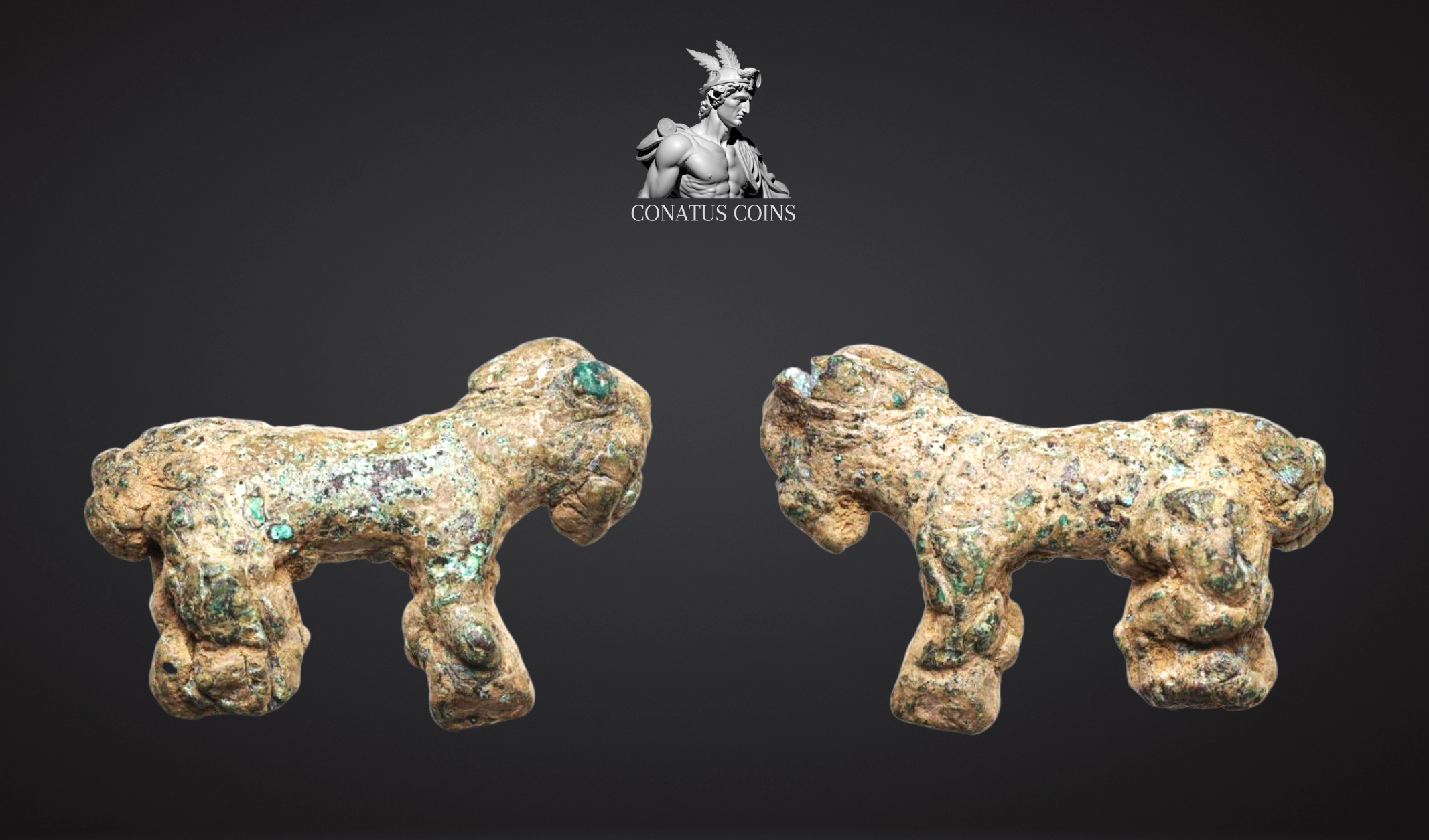 Artefato Romano: Cavalo em Bronze (100–300 d.C.) – imagem 1