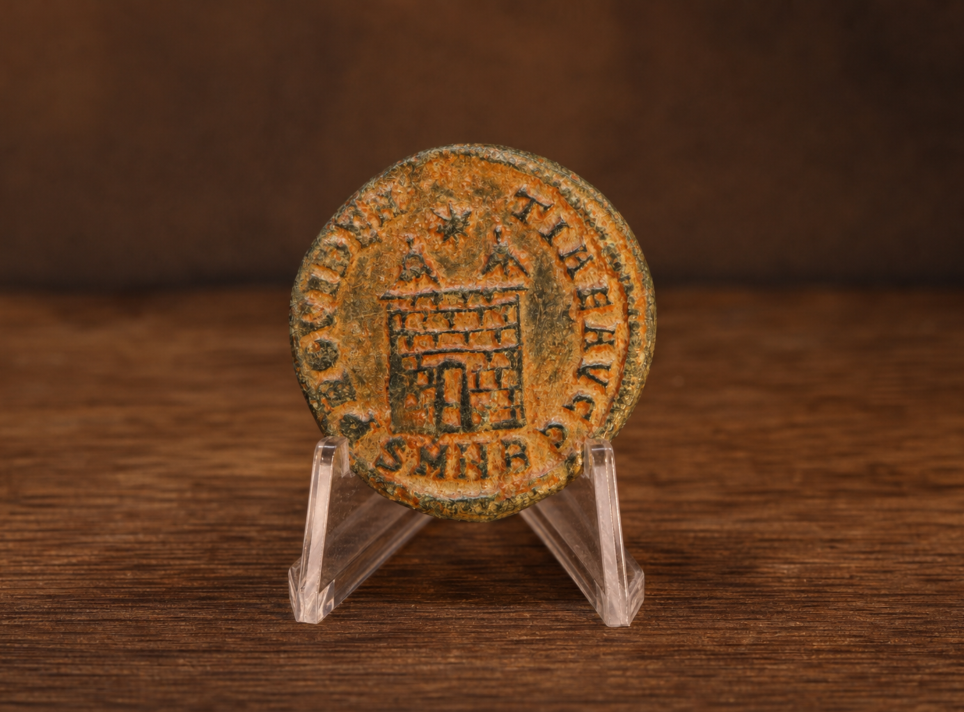 Moeda Romana Imperial Follis de Constantino I, o Grande (328 a 329 d.C.) – imagem 2