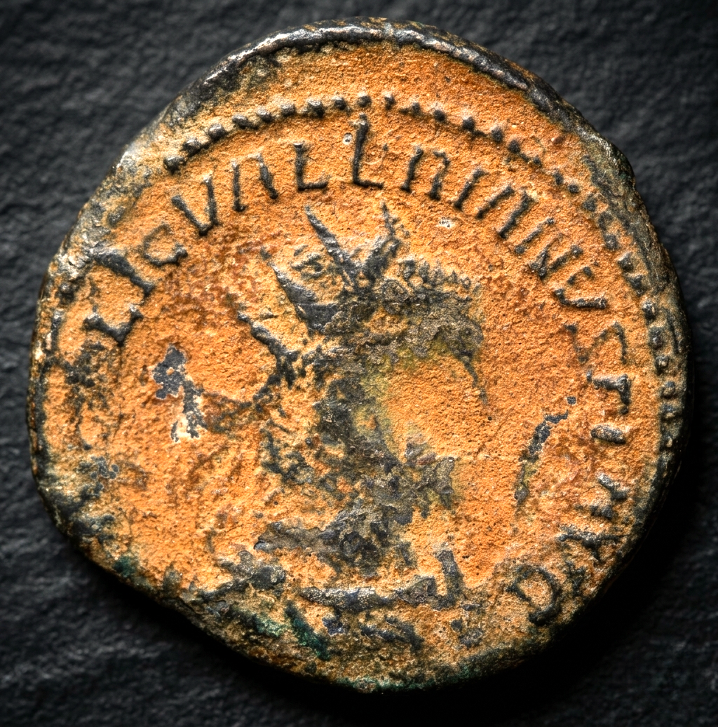 Moeda Romana Antoninian Ae de Valerian I (253-260 dC) – imagem 2