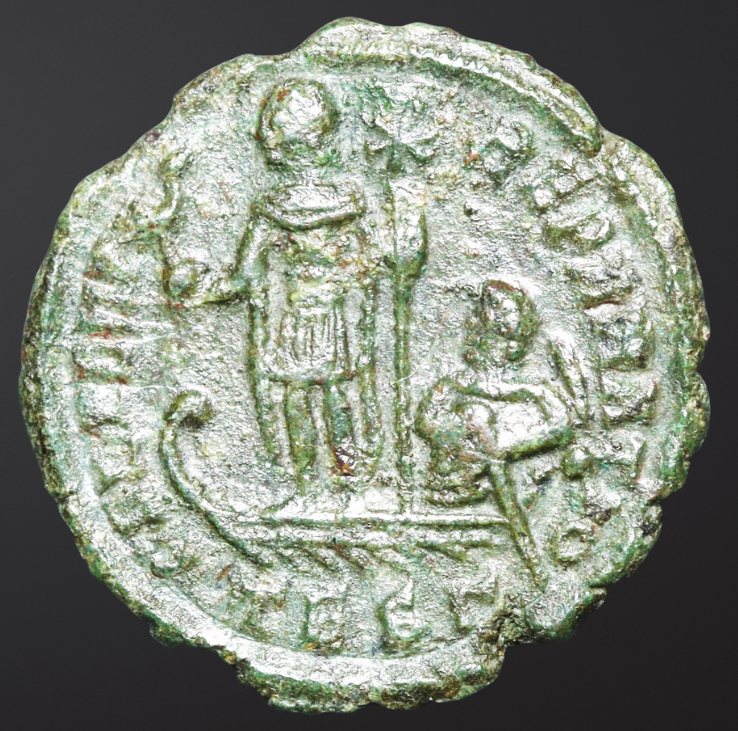 Moeda Romana Escassa de Constantius II (337–361 d.C.) – imagem 1