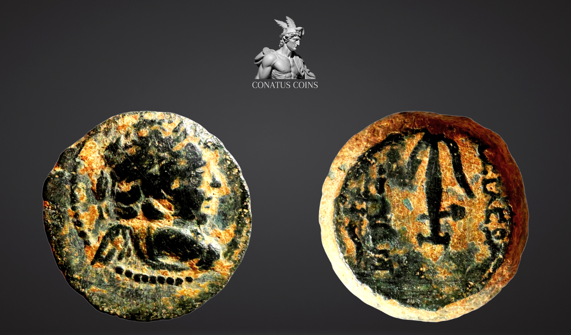 Moeda Grega do Império Selêucida de Alexandre II Zabinas (128–122 a.C.) – imagem 1