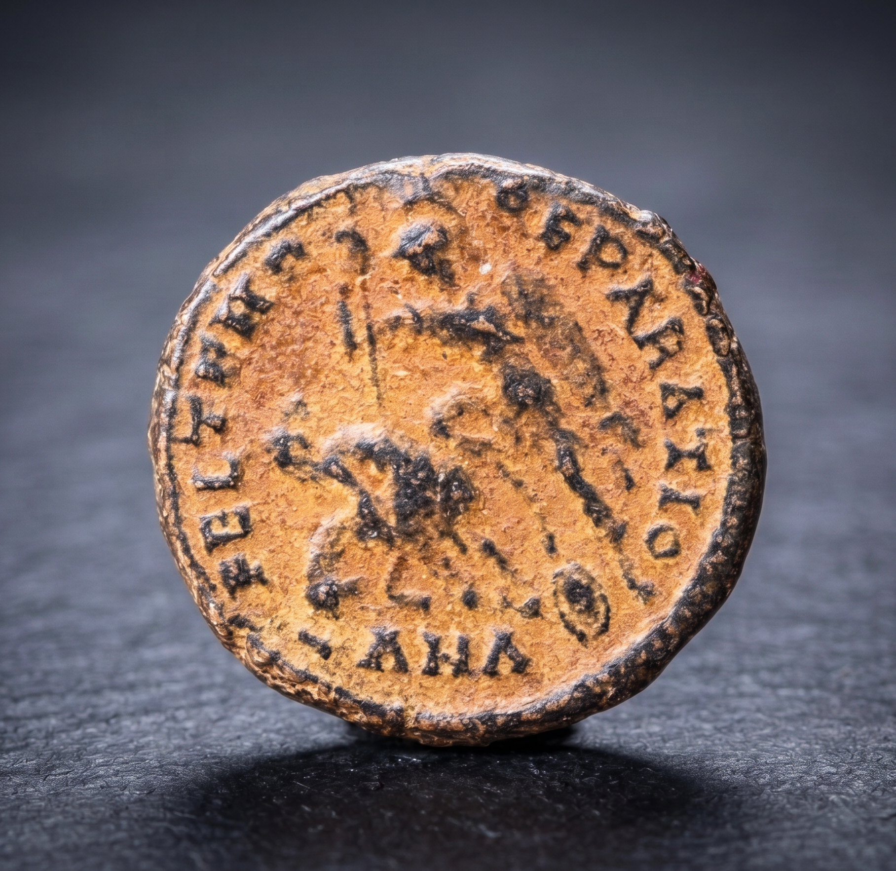 Moeda Romana Follis de Constantius Gallus (Caesar, 351-354 dC) – imagem 1