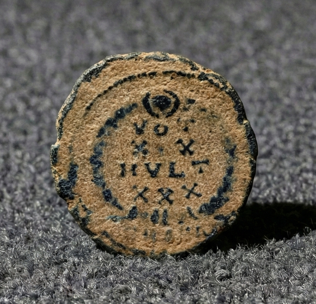 Moeda Romana Nummus de Constantius II (AD 337–361) – imagem 2