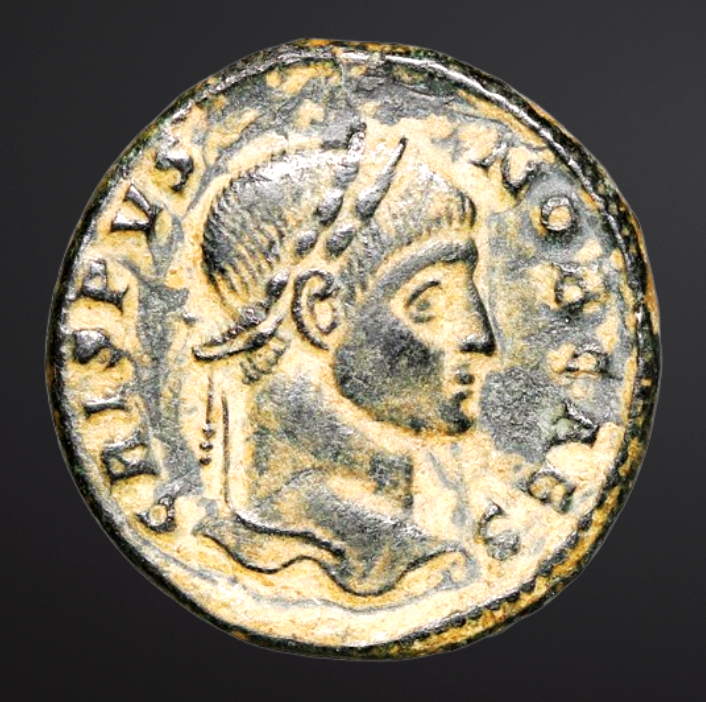 Moeda Romana Escassa de Crispus (317-326 dC) – imagem 1