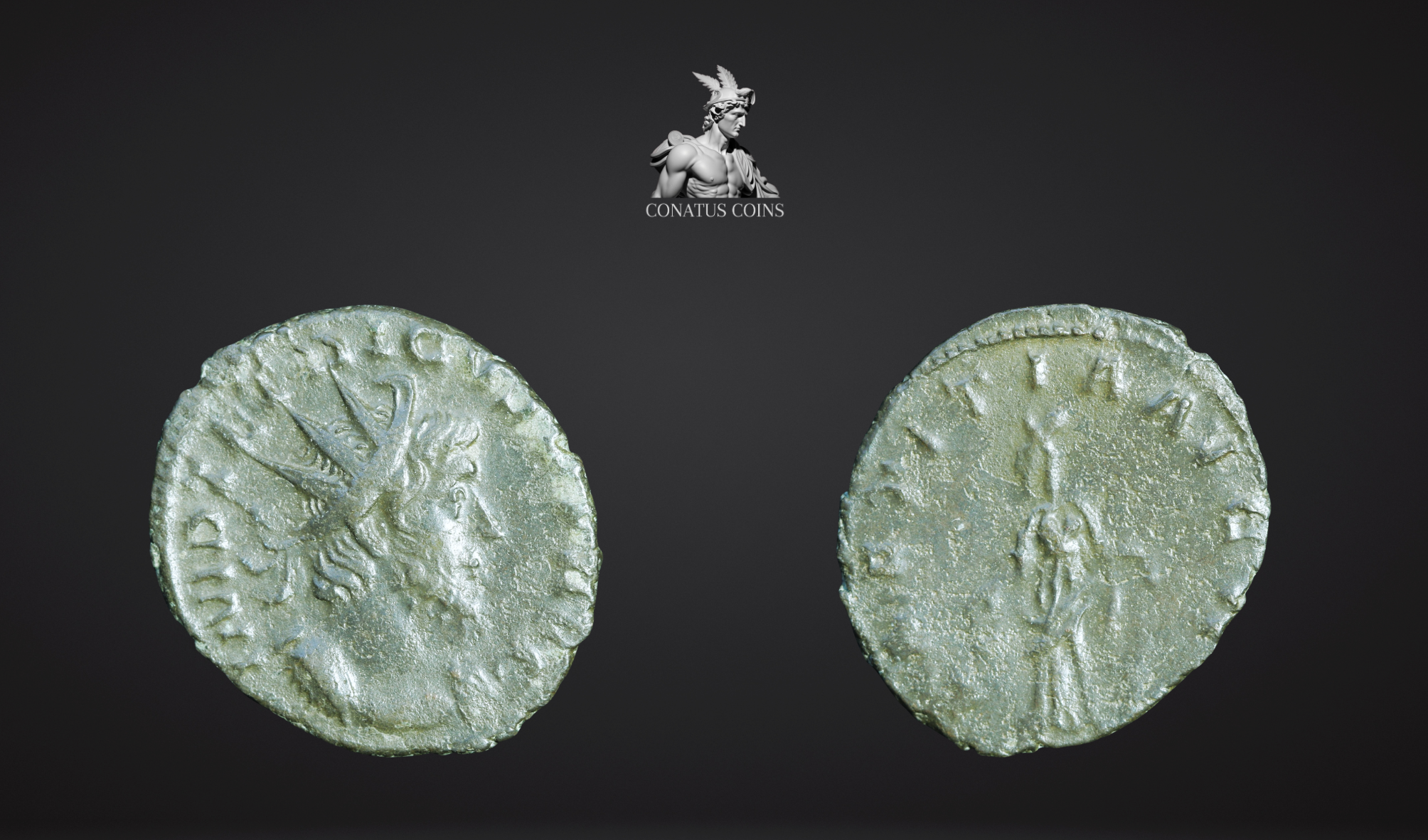 Moeda Romana Antoninian de Tetricus I (271-274 dC) – imagem 2
