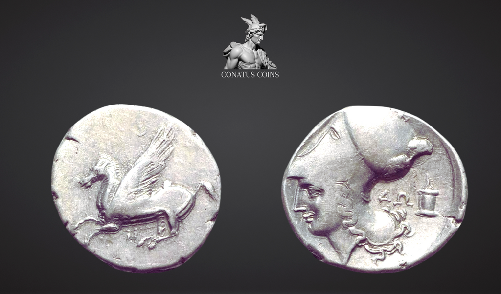 Moeda Grega de Anaktorion na Akarnania (c. 345–300 aC) – imagem 3