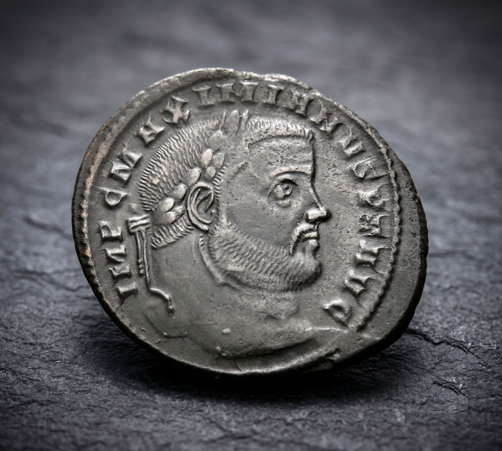 Moeda Romana Follis de Maximianus Herculius (286-305 dC) – imagem 1
