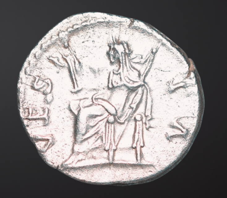 Moeda Romana escassa Denarius de Sabina (Augusta, 128-137 dC) – imagem 2