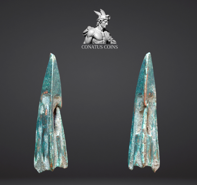 Ponta de flecha de Bronze do Império Romano (100-400 dC). – imagem 1