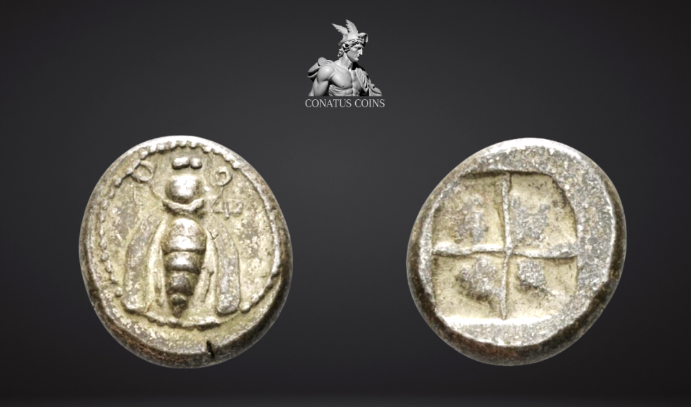 Moeda Grega Raríssima Dracma da Ionia, Ephesus (340-330 a.C.) – imagem 1
