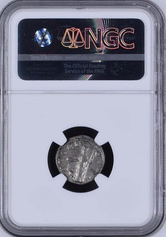 Moeda Romana Raríssimo denarius de Manlia Scantilla, Augusta, 193 dC. – imagem 2