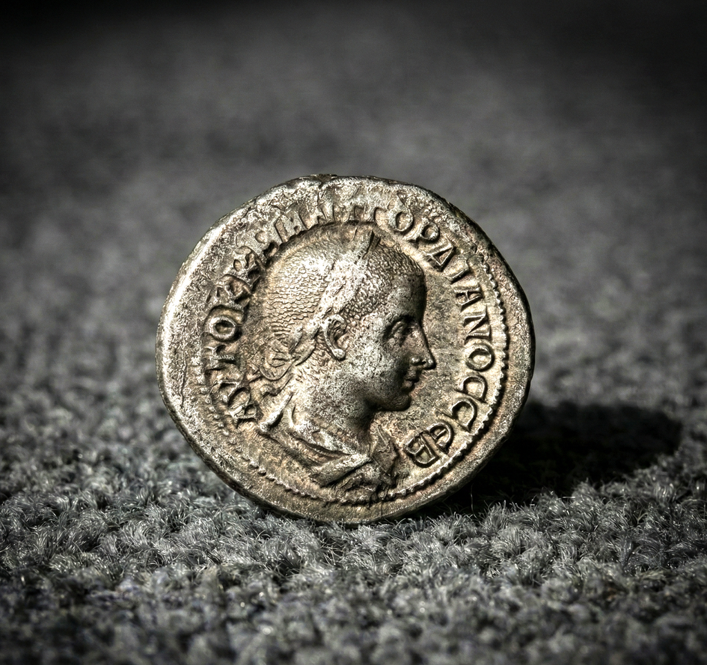 Moeda Romana Provincial Tetradracma de Gordian III (238-240 dC) – imagem 1