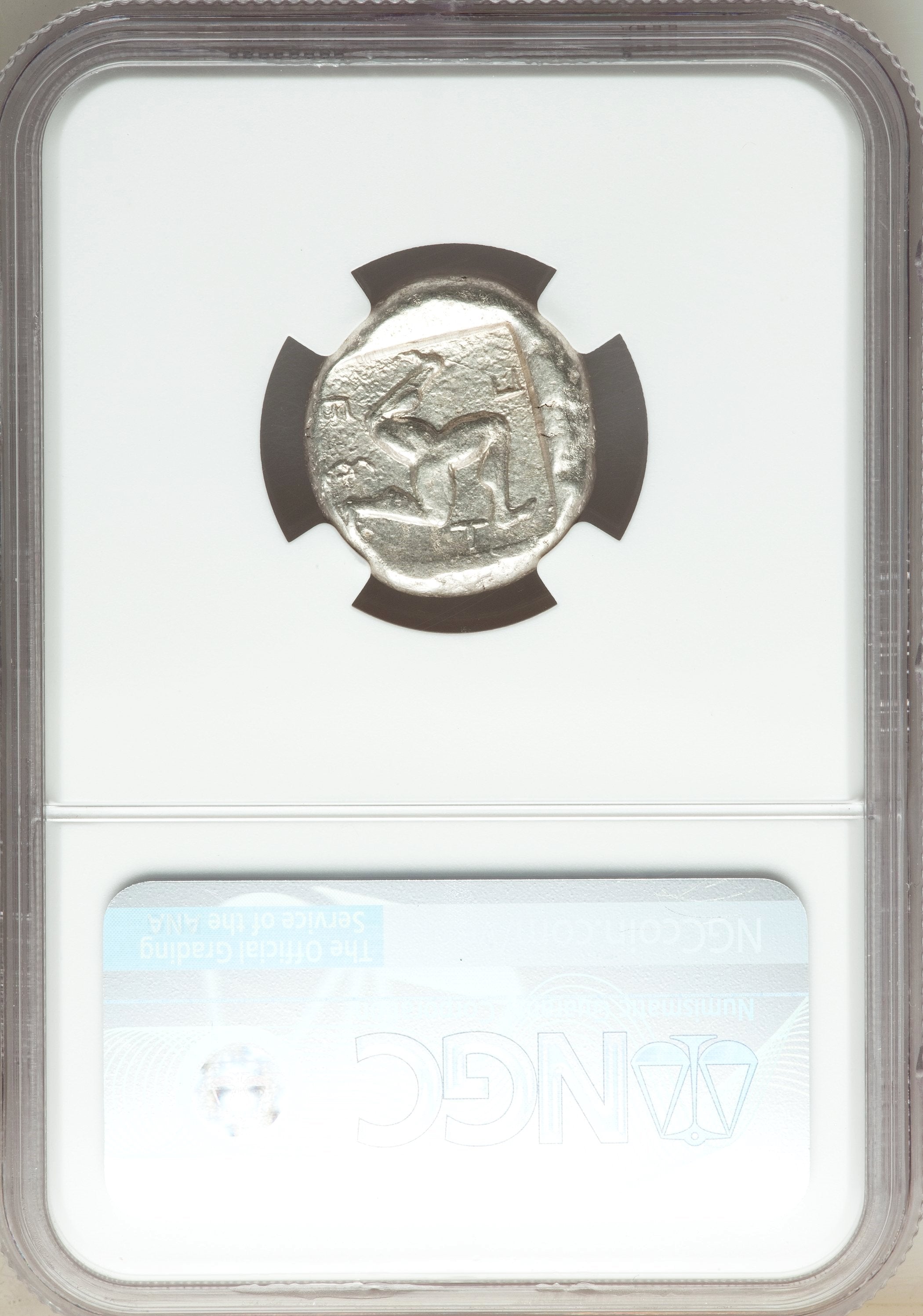 Moeda Grega Stater da Pamphylia, Aspendus (circa 500 aC) Cert. NGC – imagem 3