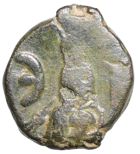 Moeda Bizantina de Justin I e Justinian I (1 de abril a 1 de agosto de 527 dC). – imagem 1