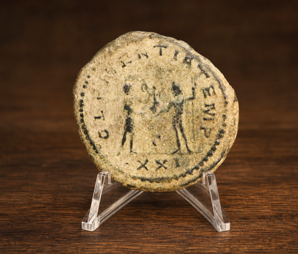 Moeda Romana Aureliano de Numeriano, Cízico (283–284 d.C.) – imagem 1