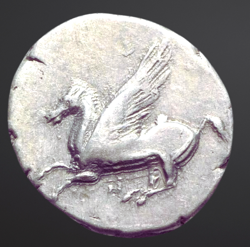 Moeda Grega de Anaktorion na Akarnania (c. 345–300 aC) – imagem 1
