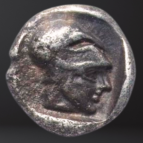 Moeda Grega Rara 1/24 Stater da Ilha de Lesbos (Circa 500-450 aC). – imagem 5