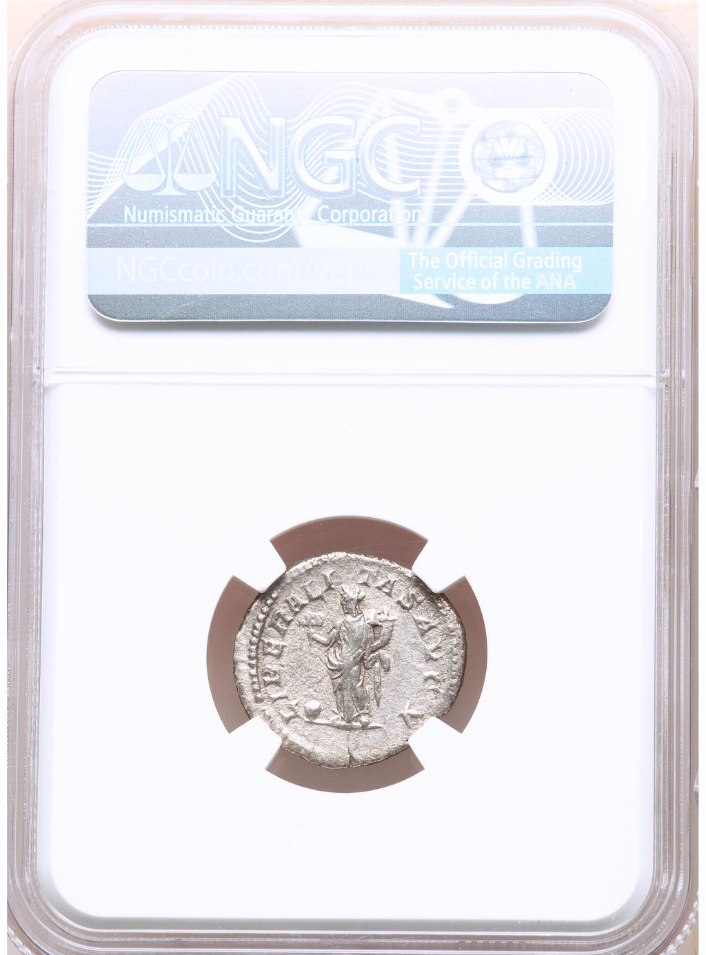 Moeda Romana Denarius raro de Geta (Augusto, 209-212 dC) – imagem 3