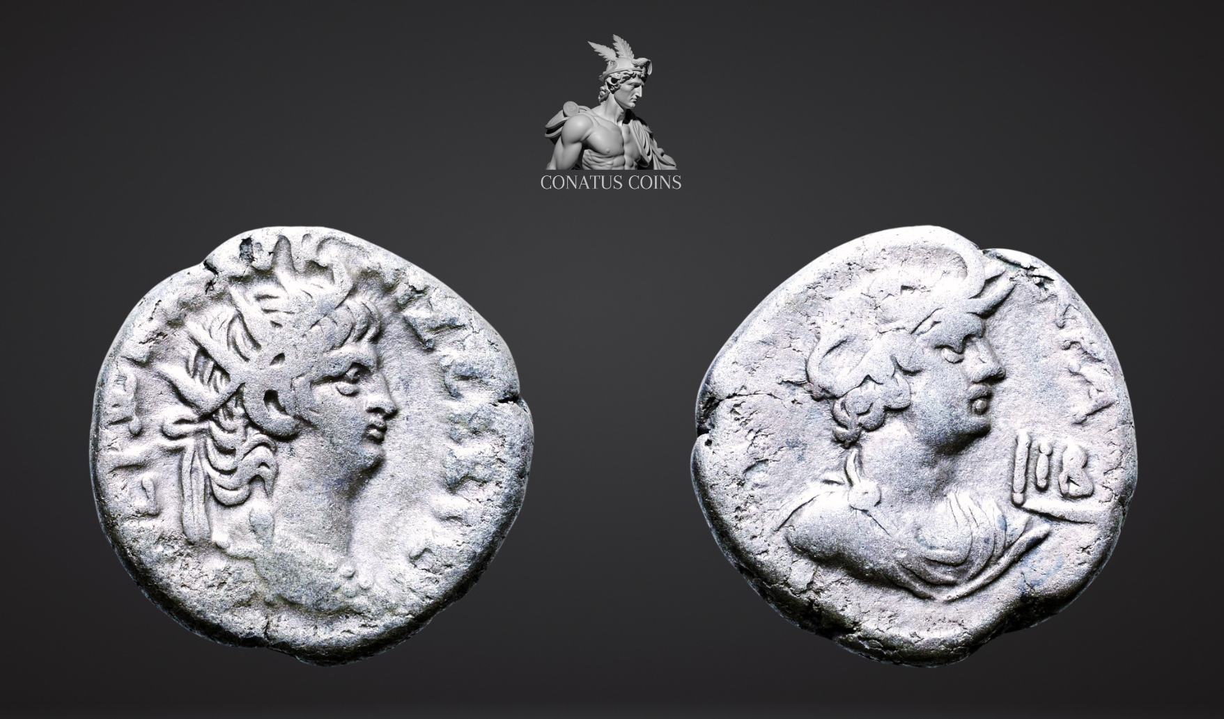 Moeda Romana Provincial Tetradracma de Nero (54-68 dC) – imagem 1