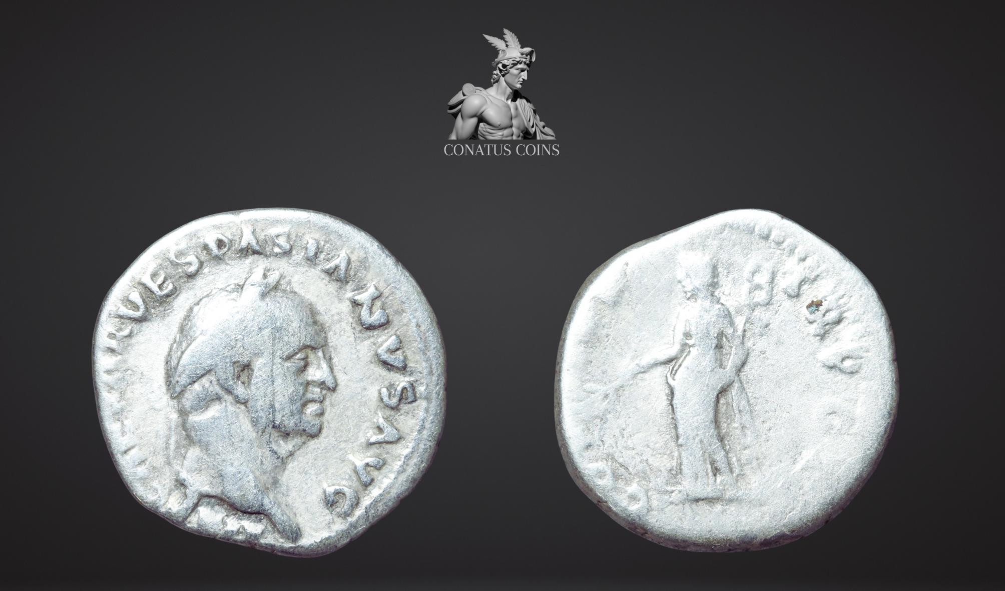 Moeda Romana Denário de Vespasian (69–79 dC) – imagem 3